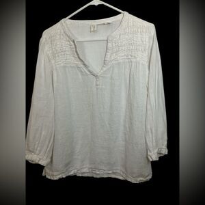 Joie Linen Shirt Size L